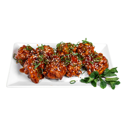 Boneless Korean Fried Chicken, mit Sweet Chili Sauce